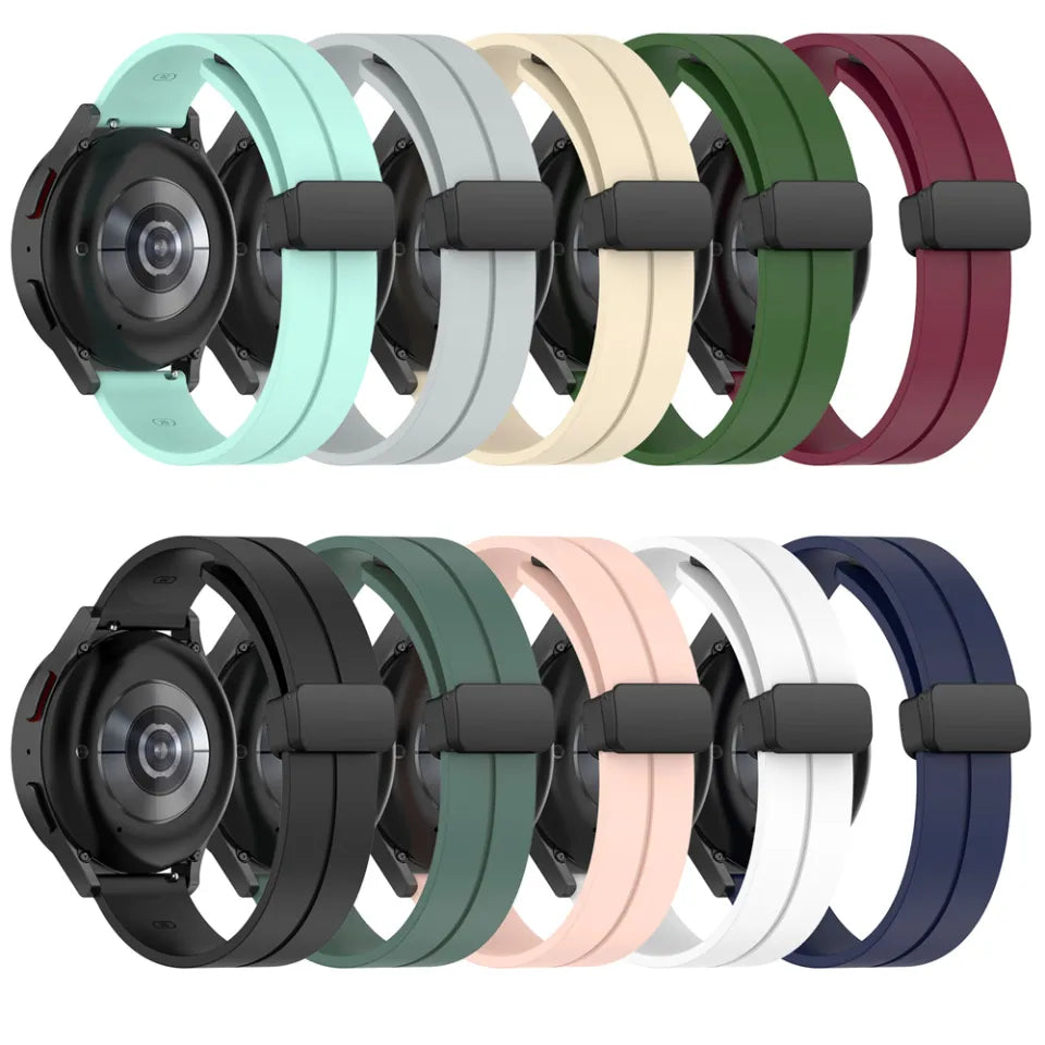 Magnetic Band , Soft Silicone Sport Strap 22 mm