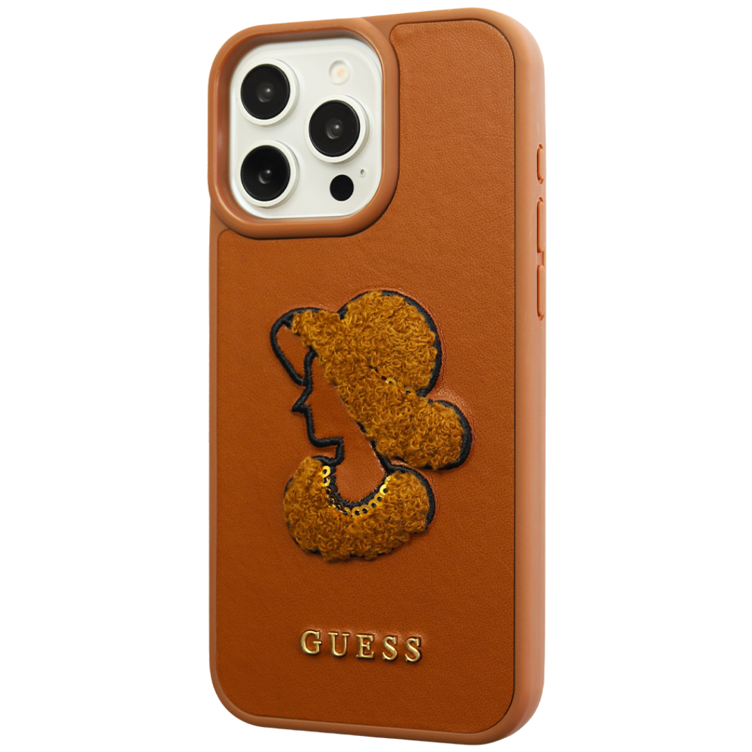 GUESS Lady Embroidery & Leather Case