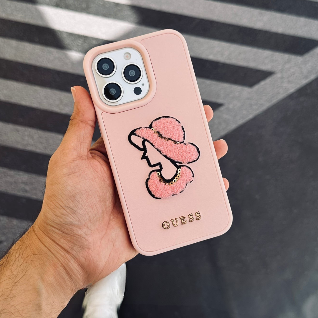 GUESS Lady Embroidery & Leather Case