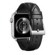 Leather Strap Silicone Inner Wax Leather Strap for Apple Watch