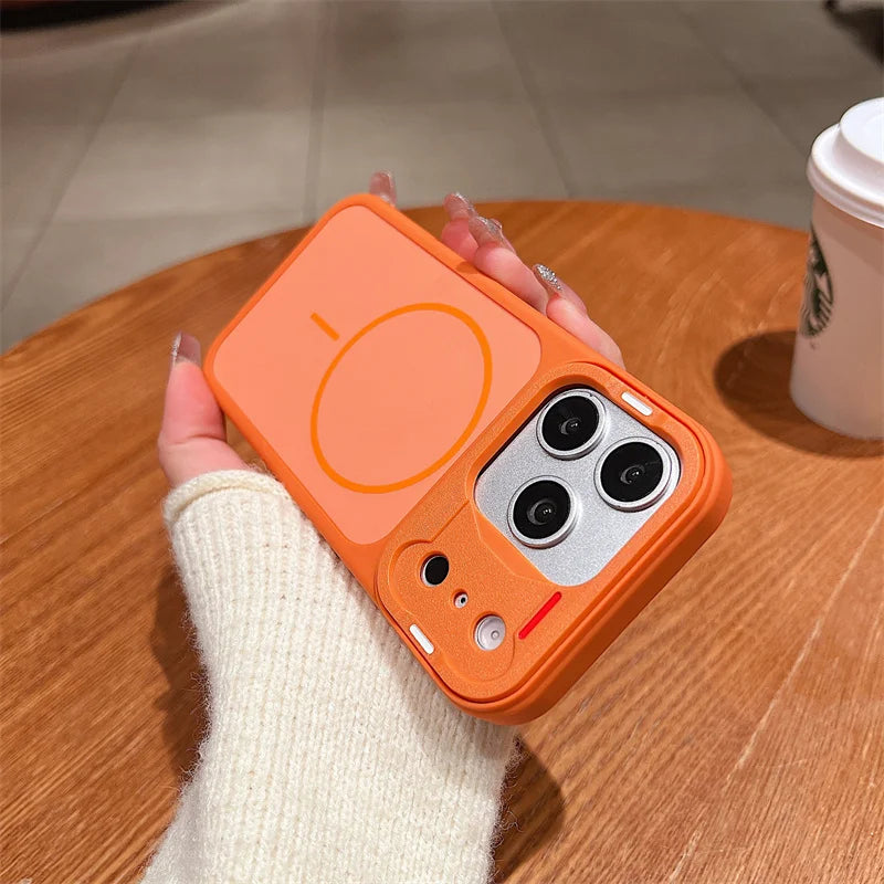 Premium Matte MagSafe Case with Camera Lens Protection for iPhone - Armor Design
