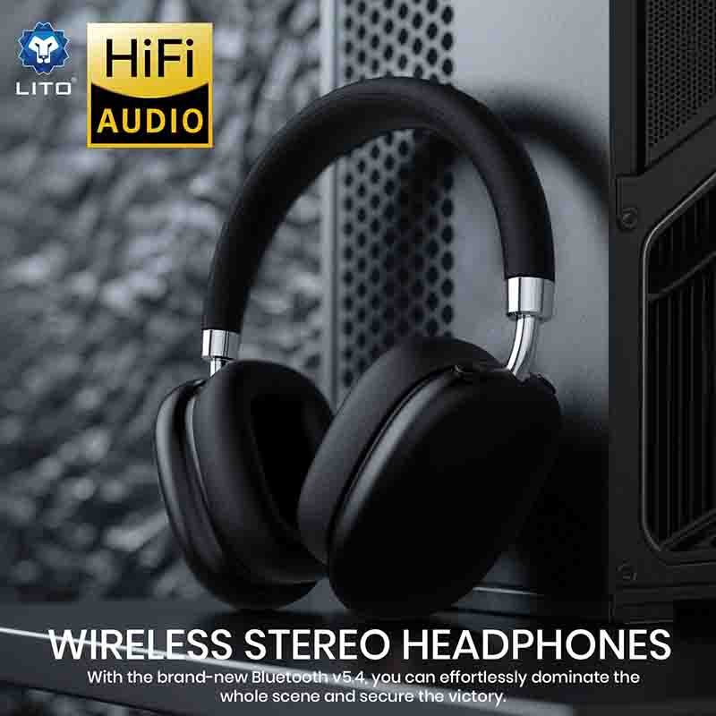 Lito LE05 Bluetooth Headset – Wireless Over Ear Headphones with Hi-Fi Sound and Dual Connection