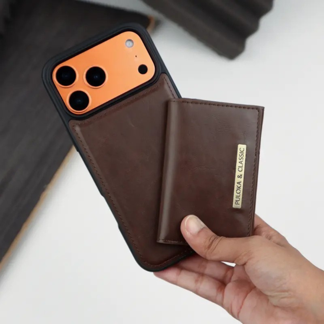 Puloka Detachable Card Clip Case for iPhone