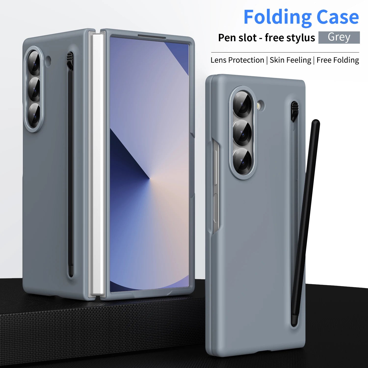 Premium Slim Case for Samsung Galaxy Z Fold with S Pen Slot – Shockproof Matte Cover