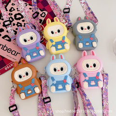 محفظه و سلسله مفاتيح لابوبو مميزه للكروت