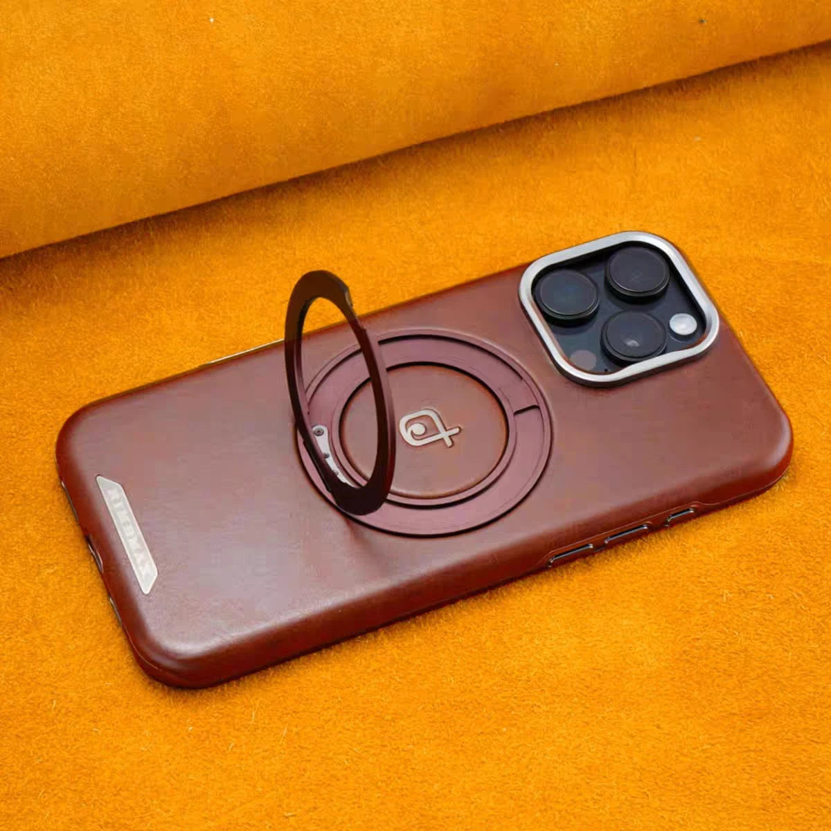 Rimbmax Luxury MagSafe Leather Texture Case for iphone 17 PRO MAX