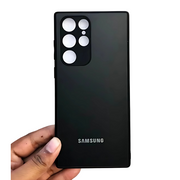 Luxury Matte Finishing Silicone Back glass Hard Case