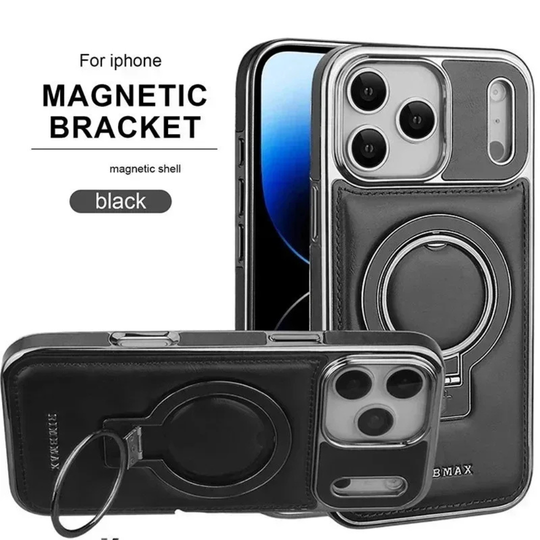 Rimbmax Leather Stand Magsafe Case