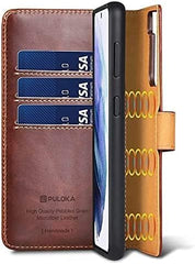 puolka  Leather Protective Wallet Case With Detachable Magnetic Wallet 5 In 1 for samsung