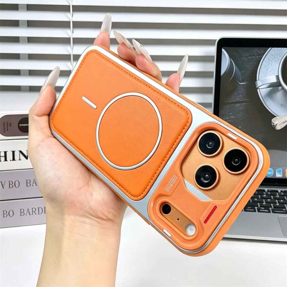 Premium Magnetic Leather Phone Case – Multi-Color Collection