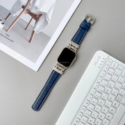 Leather Durable Wristband Mecha Design Strap for Apple Watch