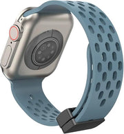 apple 42/44/45/49 mm استراب سيليكون مجناتيك لساعات