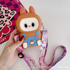 محفظه و سلسله مفاتيح لابوبو مميزه للكروت