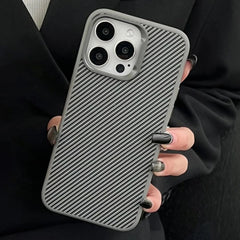 HENKS MagSafe Carbon Fiber with Metal Frame Case