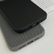 HENKS MagSafe Carbon Fiber with Metal Frame Case
