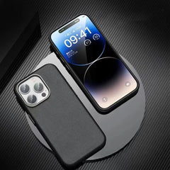 Luxury Business Retro Leather Slim Magnetic Wireless Charge Case for Magsafe for iPhone