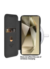 Leather Texture Flip Wallet Case Cover For Samsung