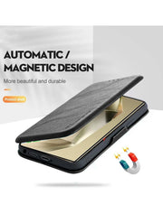 Leather Texture Flip Wallet Case Cover For Samsung