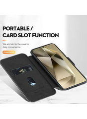Leather Texture Flip Wallet Case Cover For Samsung