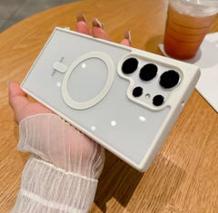 transperent frame magsafe case for samsung