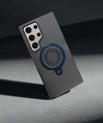 Mag Safe Magnetic Ring Stand Rugged Case For Samsung