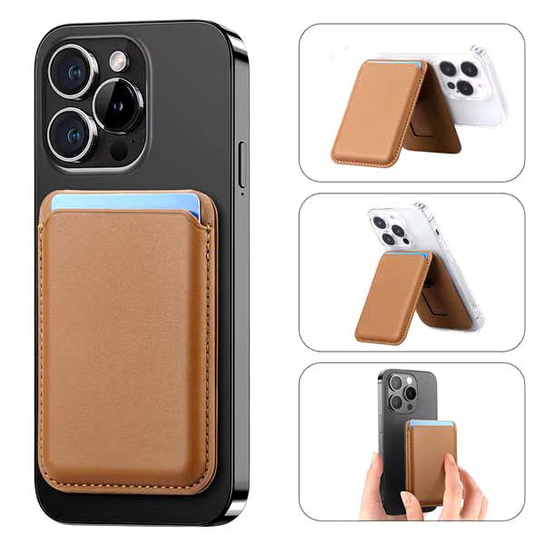 Magnetic Card Holder Phone Wallet for iPhone