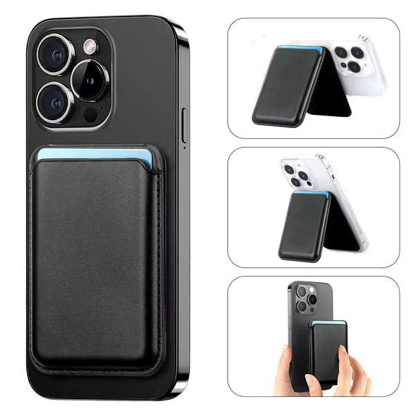 Magnetic Card Holder Phone Wallet for iPhone
