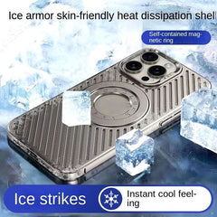Ice Armor Case for iPhone , Magsafe Magnetic Cover for for iPhone , Matte Heat Dissipation PC Shell