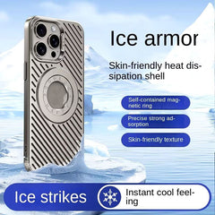 Ice Armor Case for iPhone , Magsafe Magnetic Cover for for iPhone , Matte Heat Dissipation PC Shell