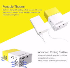 Mini Projector, Portable LED Projector for Home Cinema Theater
