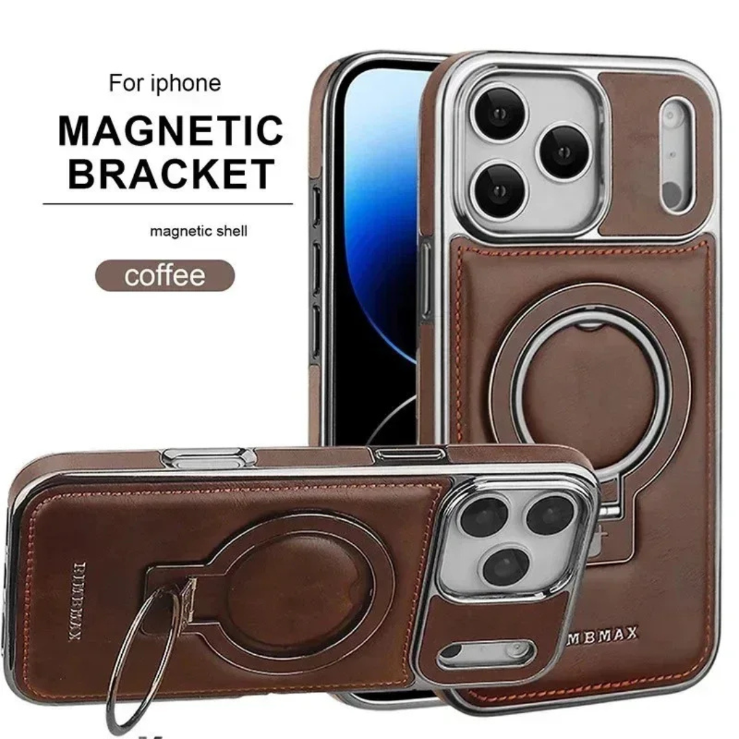 Rimbmax Leather Stand Magsafe Case