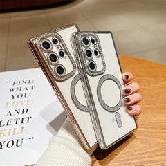 Luxury Diamond Case for Samsung  – Shockproof, Slim, Glitter Protective Cover with Camera Lens Protection