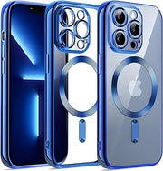 Magnetic Case [Support Magsafe Charger] Camera Lens Protector Full Protection TPU Shockproof Cover