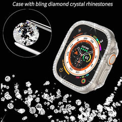 Diamond Case PC Bumper Protective Cases Compatible with Apple Watch 49mm