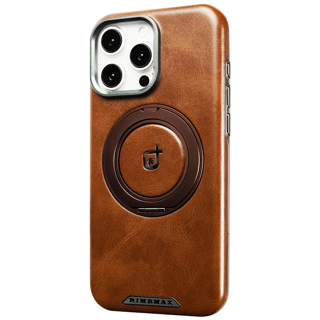 Rimbmax Luxury MagSafe Leather Texture Case for iphone