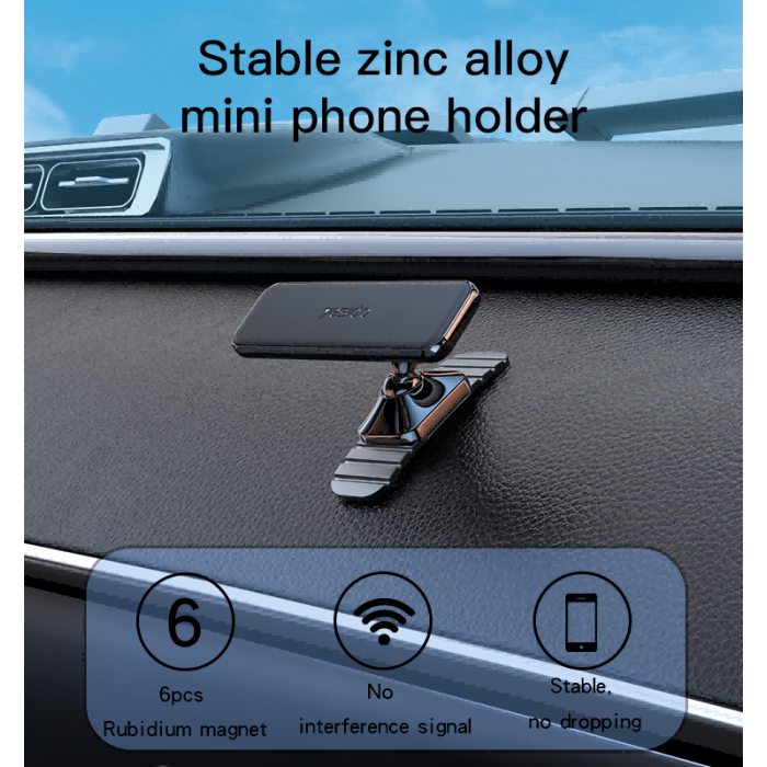 Dashboard Magnetic Cellphone Mount Universal 360 Degree Adjustable Mobile Car Phone Holder - yesido c150 black