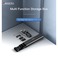 YESIDO Multi Function Storage Box 6 in 1 design Usb Data Cable For Mobile Phone - CA114