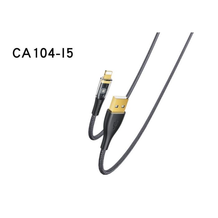 YESIDO 1.2M USB to Lighting Data Cable  Nylon Braided 2.4A Fast Charging Data Cable - CA104