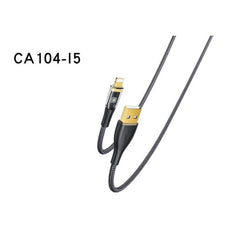 YESIDO 1.2M USB to Lighting Data Cable | USB to Type-C Nylon Braided 2.4A Fast Charging Data Cable - CA104