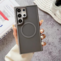Magnetic Clear Case , Shockproof Protection, Wireless Charging for samsung s24 ultra