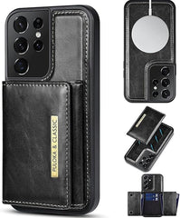 puolka  Leather Protective Wallet Case With Detachable Magnetic Wallet 5 In 1 for samsung