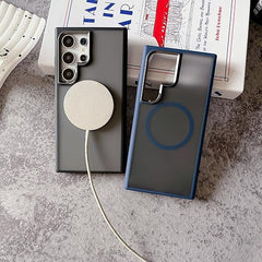 Magnetic Clear Case , Shockproof Protection, Wireless Charging for samsung s24 ultra