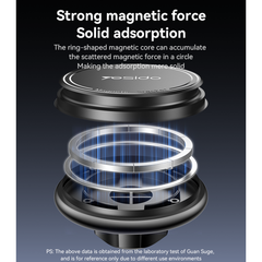 YESIDO C252 360 Rotation Strong Magnetic Suction Barb Lock Air Outlet Magnetic Car Phone Holder