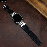 Leather Durable Wristband Mecha Design Strap for Apple Watch