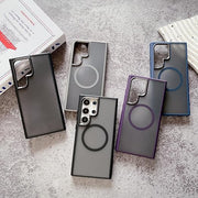 Magnetic Clear Case , Shockproof Protection, Wireless Charging for samsung s24 ultra