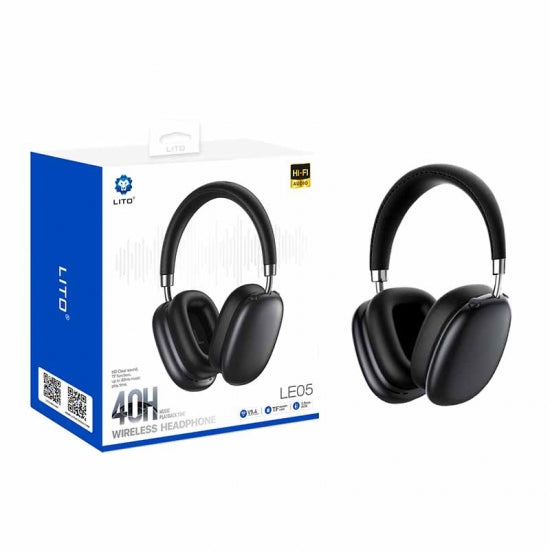 Lito LE05 Bluetooth Headset – Wireless Over Ear Headphones with Hi-Fi Sound and Dual Connection