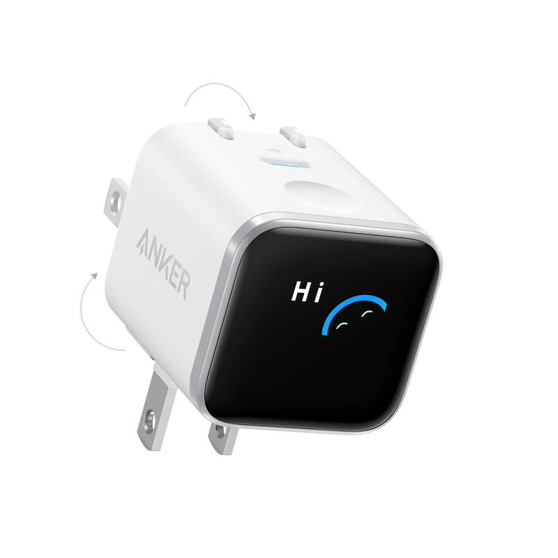 Anker Nano Wall Charger 45W Smart Display 180° Foldable