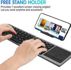 Green Wireless Keyboard With Touchpad
