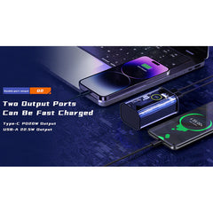 Lanex 10000mah Transparent Dual Fast Charging Power Bank LP23