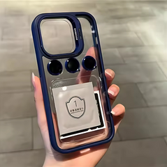Luxury Case With Matching Metallic Lens Protector & Stand